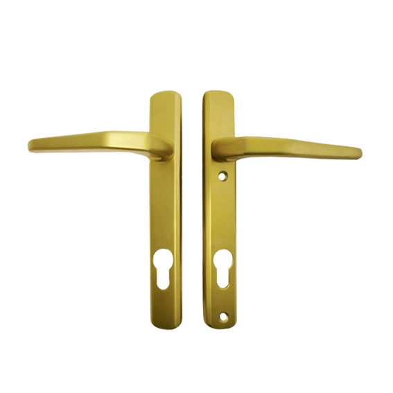 Details About Avocet Lever Lever Door Handles Satin Gold 92pz 92mm Centre Upvc Composite